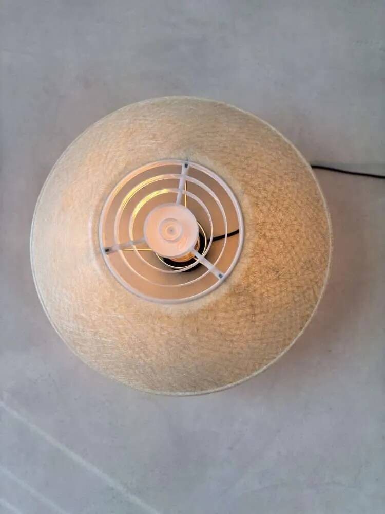 Louis Kalff ceiling light Philips from the 1950s in fibreglass.