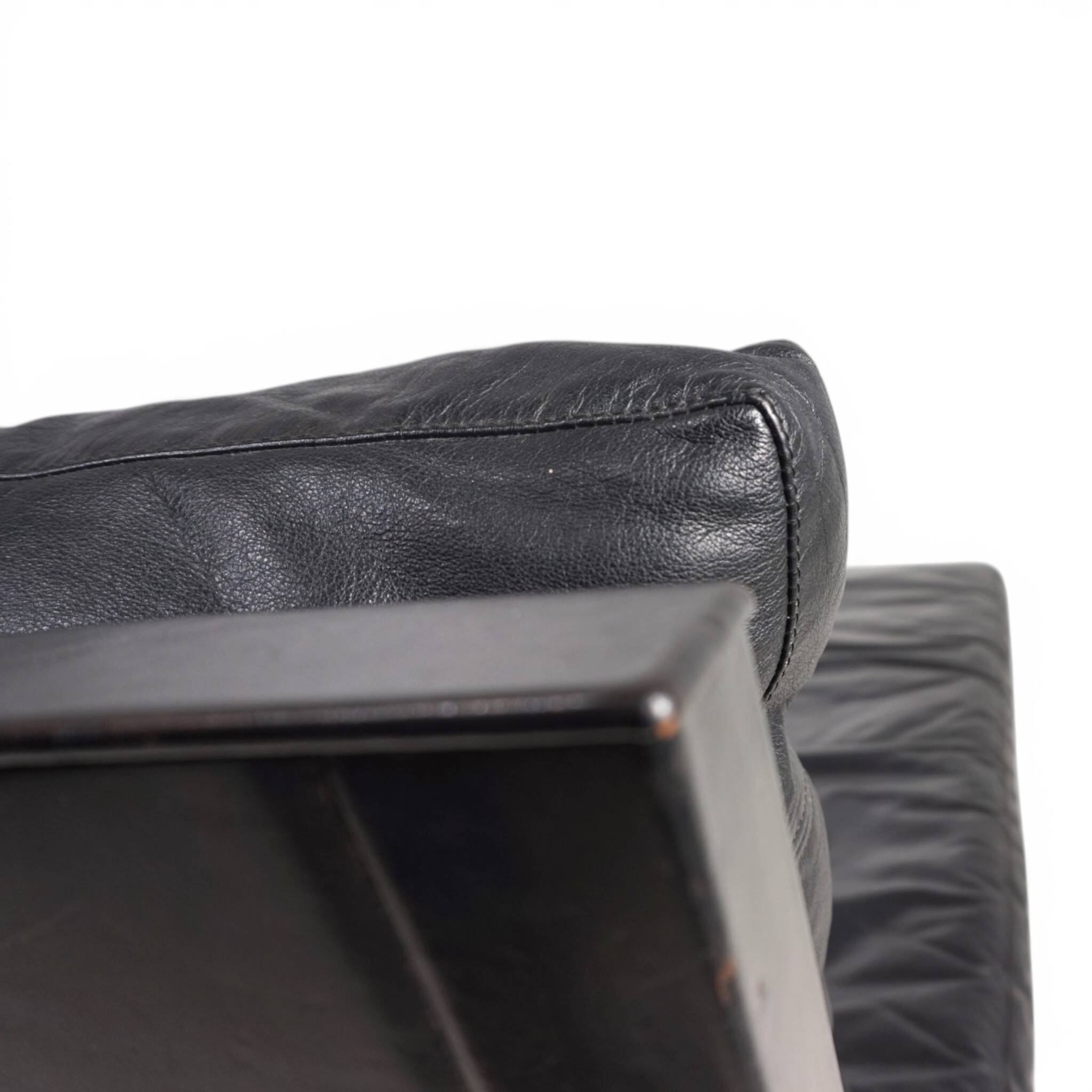 B&B Italia Baisity Leather Chaise Lounge / Daybed by Antonio Citterio, 1980