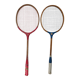 Vintage Antique Wooden Badminton Rackets