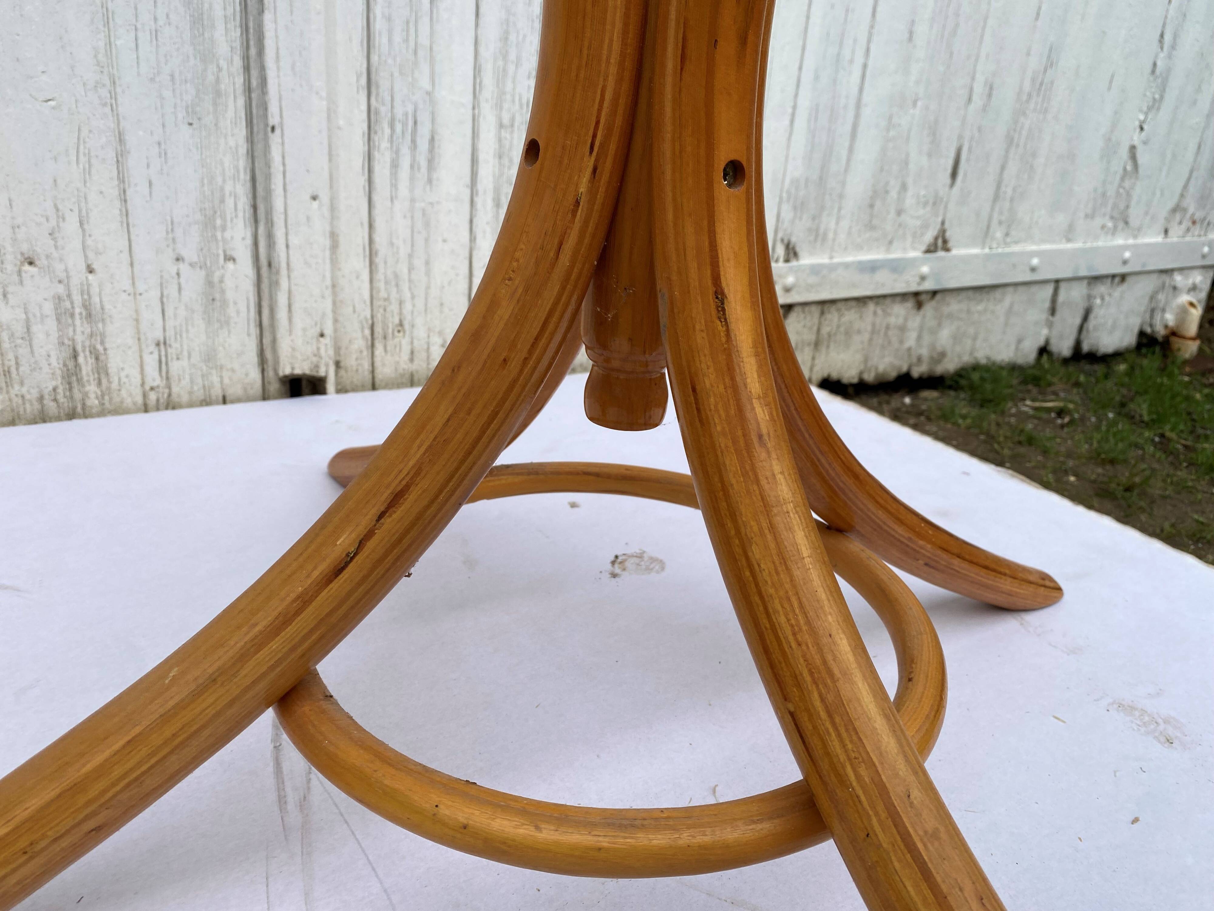 Baumann bistro style 1960 curved light wood parrot coat rack