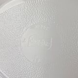 Glasbake usa hollow oven dish compartmented 2 parts vintage daisy green