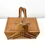 1950 former worker wooden sewing box