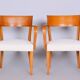Art Deco Beech Armchairs attributed to Jindrich Halabala for Up Zavody, 1930s, Set of 2