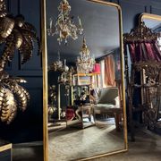 Louis philippe period fireplace mirror in golden wood (1m88x1m03) 19th century