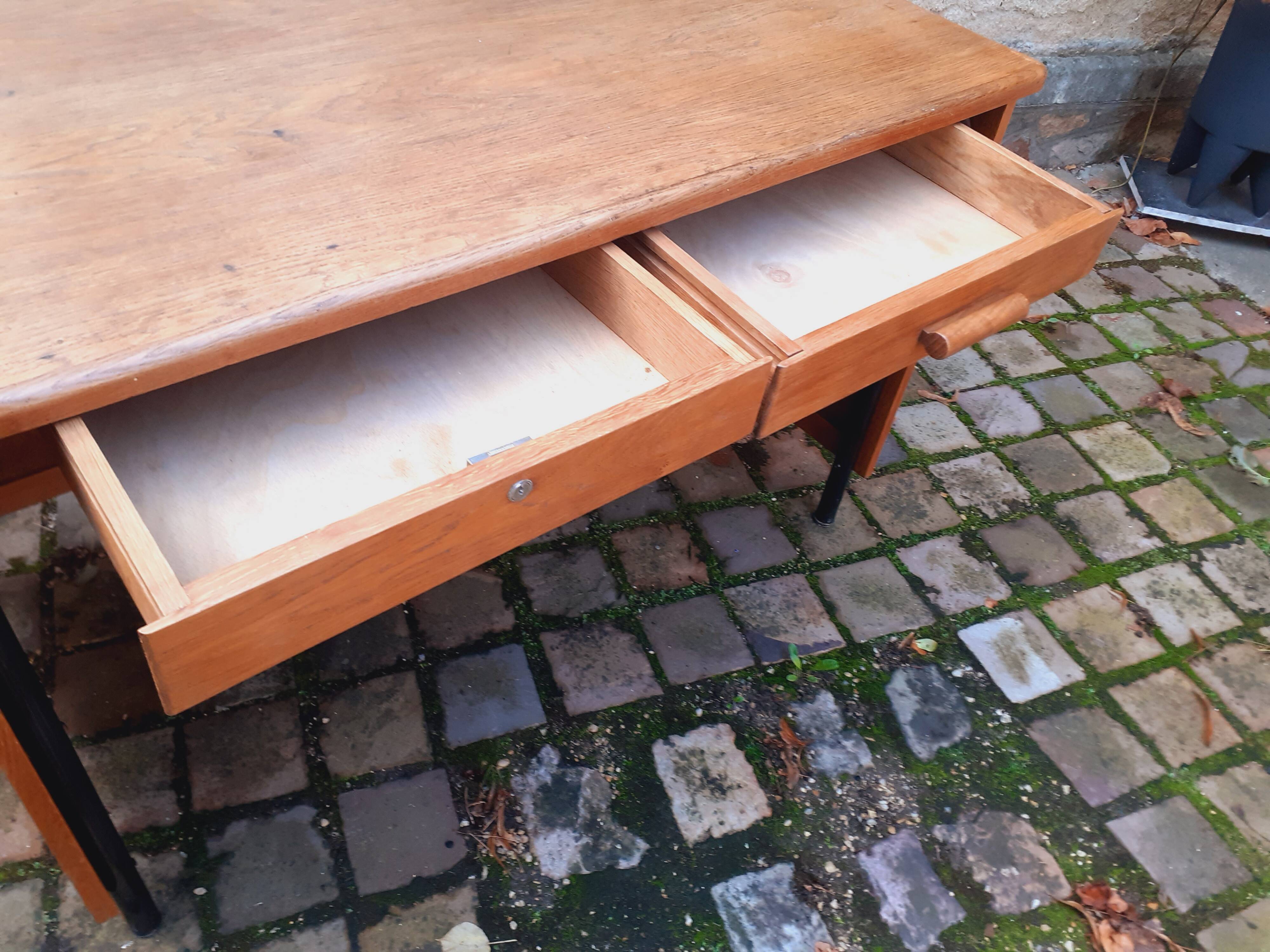 Vintage oak desk from the 60s