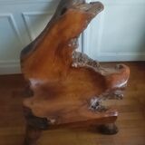 Exotic wood armchair