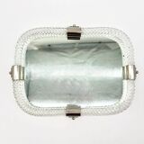 Venetian "dishcloth" mirror in Murano glass, 1960s