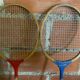 Pair of Vintage Wooden Badminton Rackets from the 1950s #D574