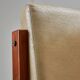 Angular, Teak Wood and Leather Chair with Copper Details, 1970s