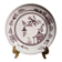 Grand Feu earthenware plate, Manganese decoration - 18th century