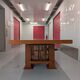 Dining table "Allen 605" in solid cherry by Frank Lloyd Wright p