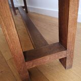 Solid wood farm bench