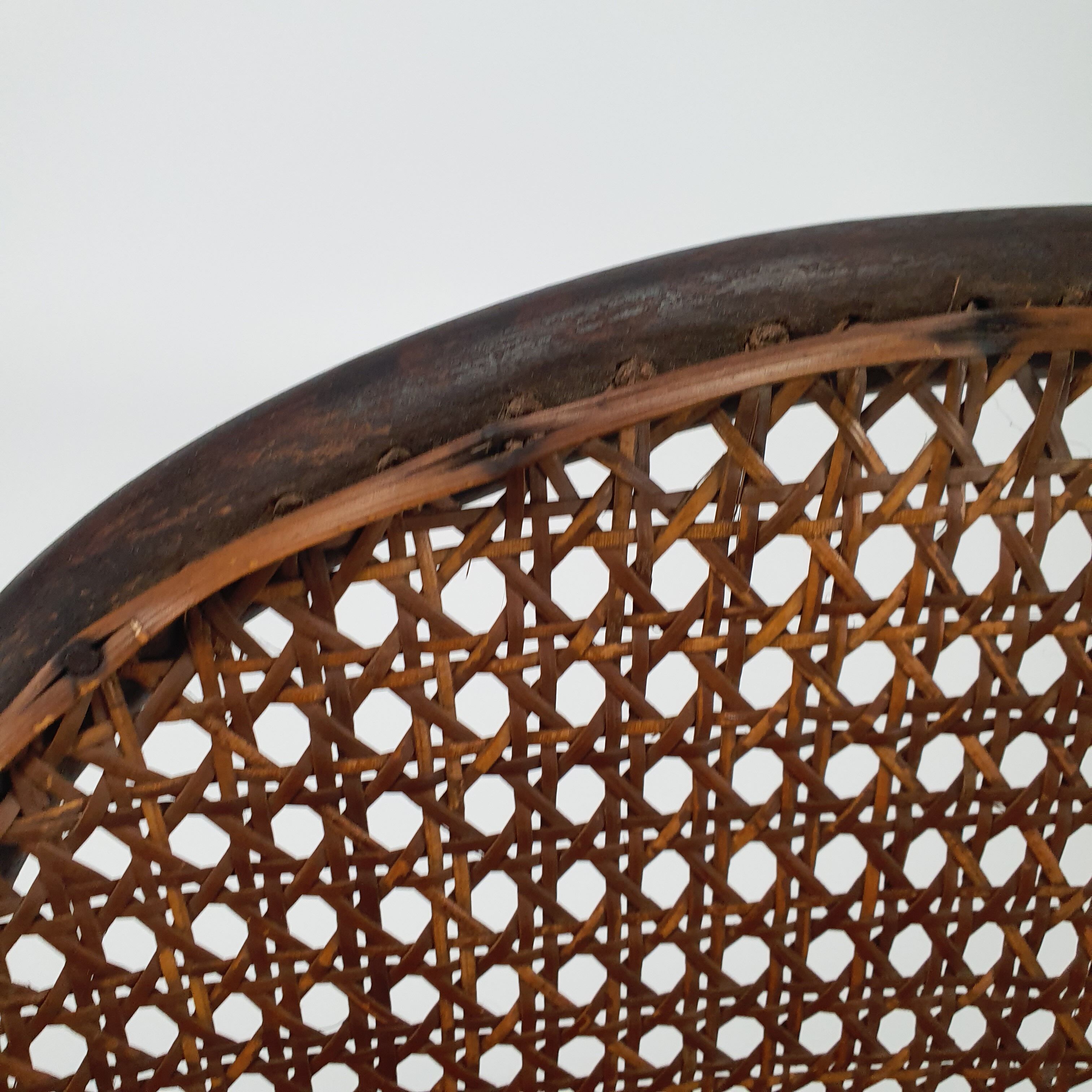 Bentwood and cane nursing chair by J&J Kohn, 1910