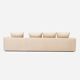 Corner sofa kopenhaga beige velour, scandinavian design