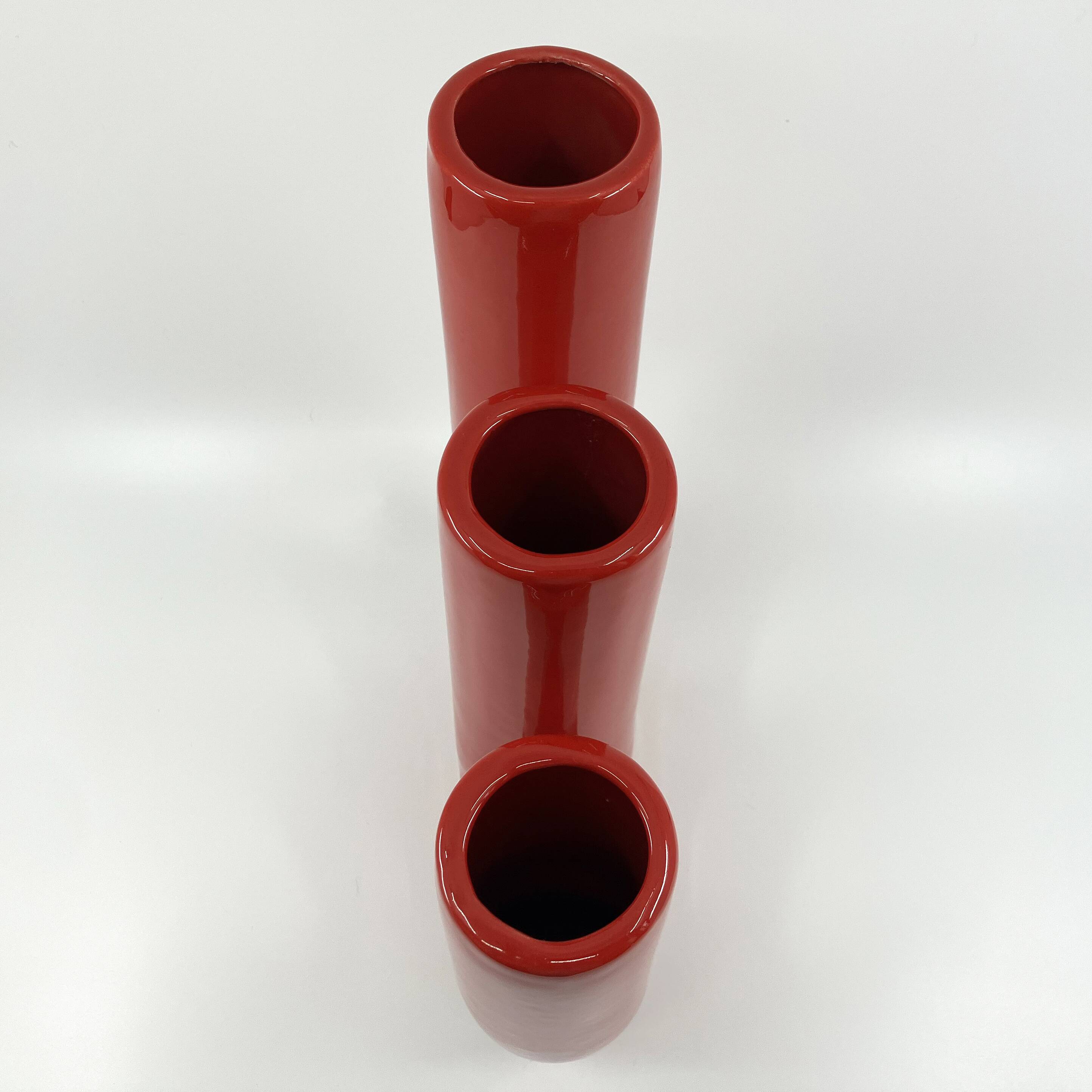 3-necked ceramic vase • space age • Italy • Circa 60/70