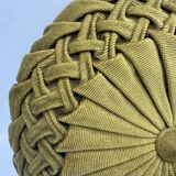 Vintage velvet round cushion