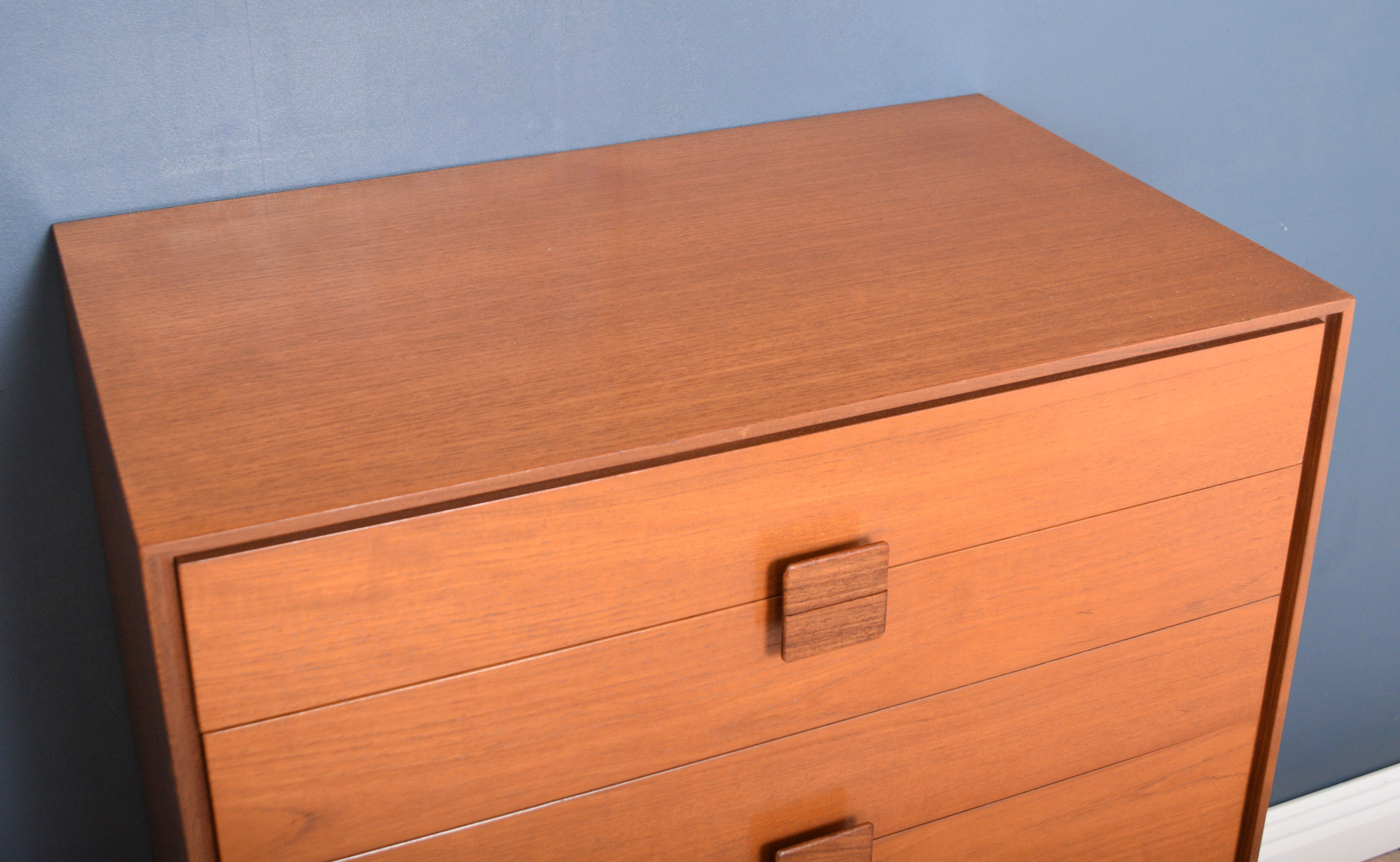 Restored Retro Teak 1960s LB Kofod Larsen Teak Chest Of Drawers G Plan