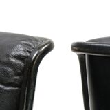 Wilhahn Delta set of 2 leather conference / dining chairs by Delta, 1960
