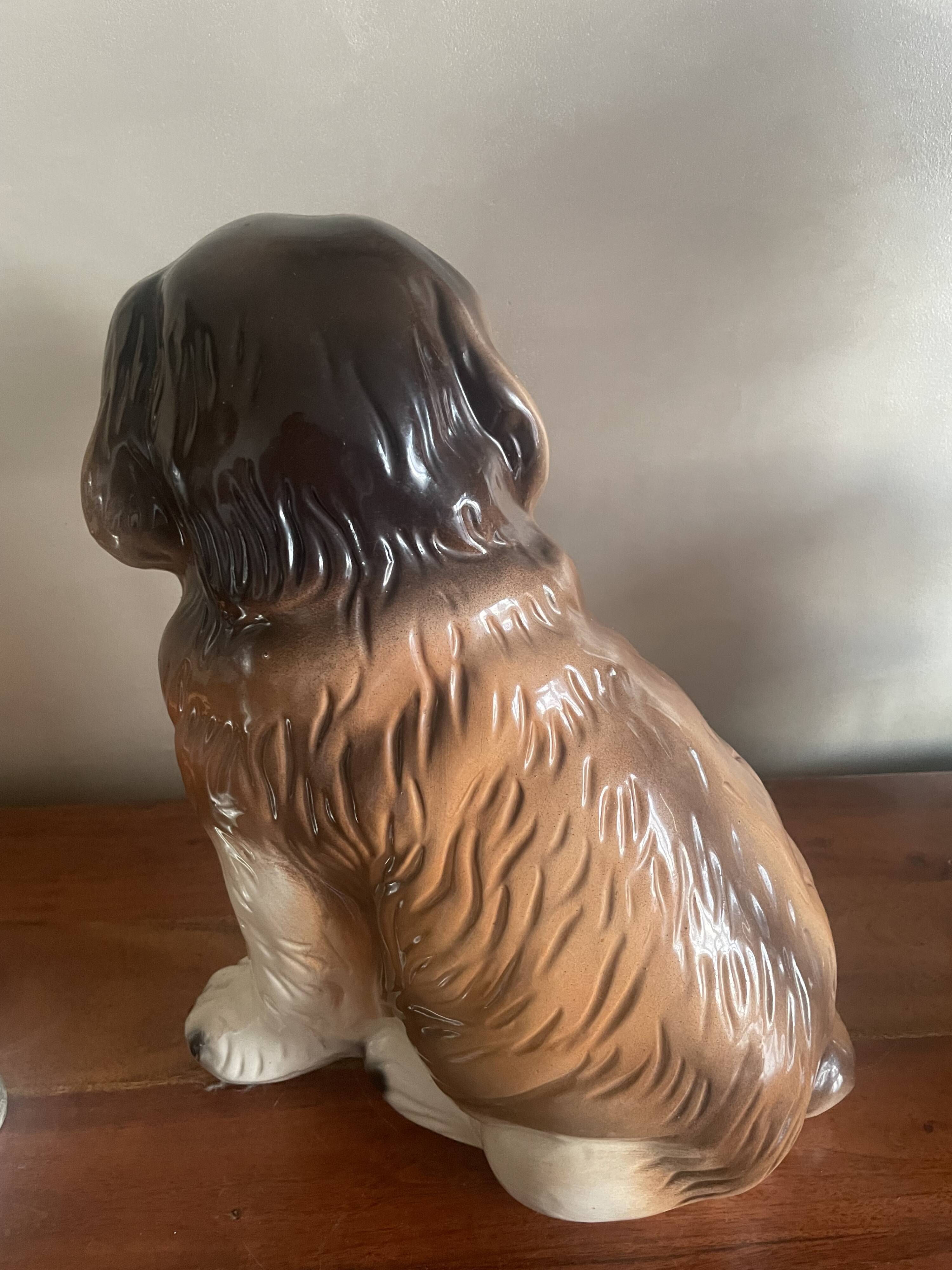 Ceramic St Bernard Dog
