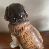 Large ceramic St Bernard dog