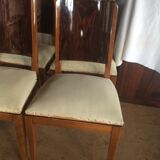 Set of eight Art Deco chairs in rosewood