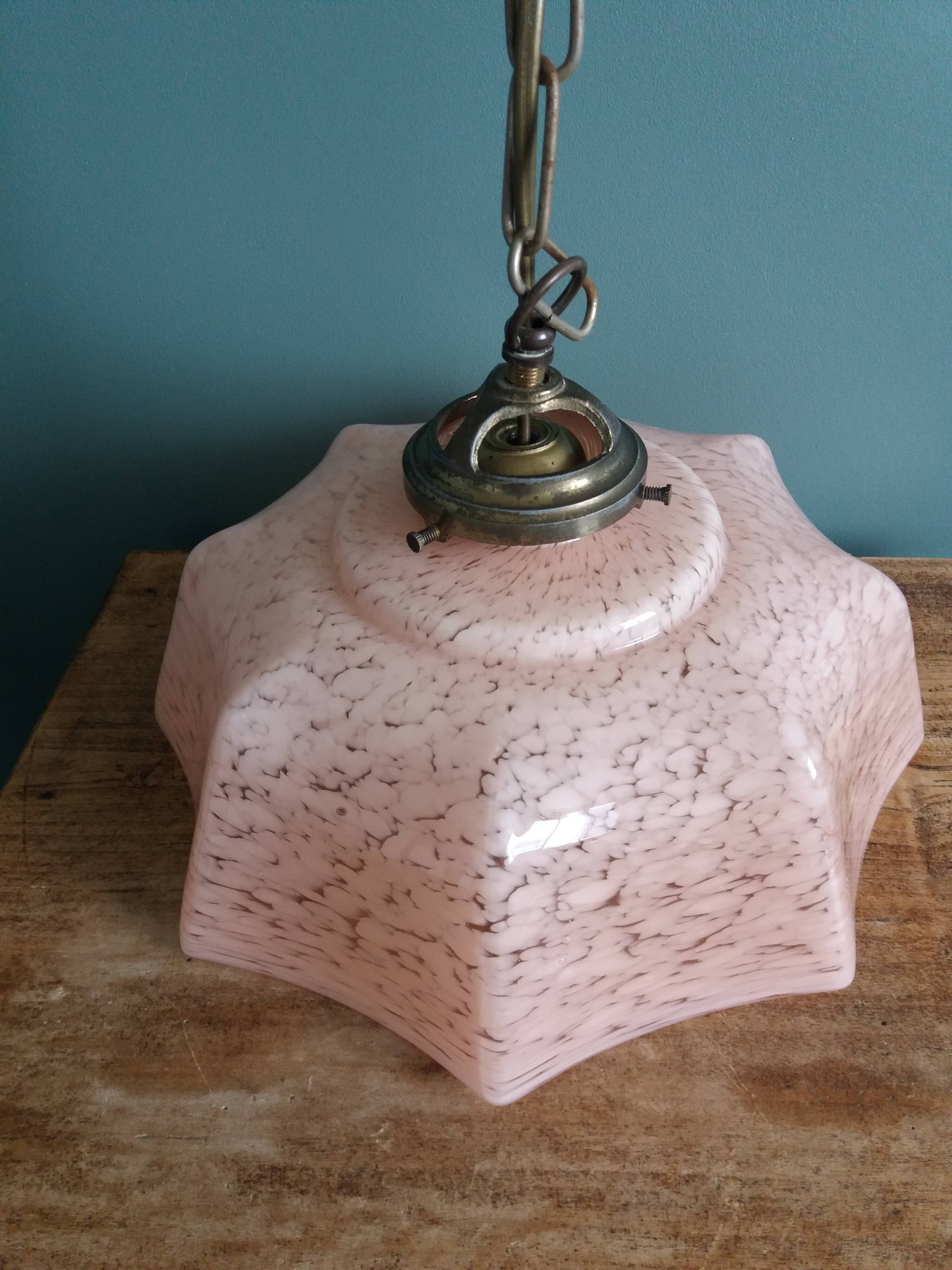 Clichy glass lampshade pendant light