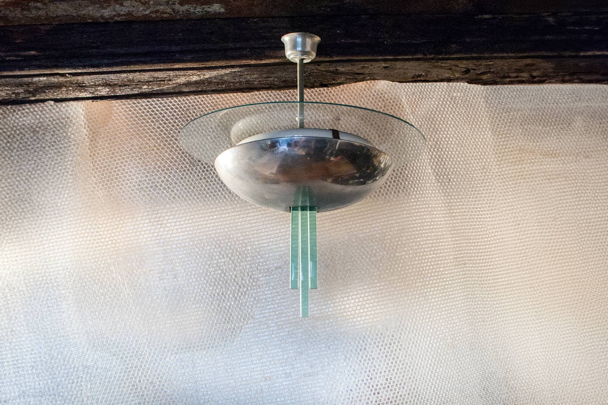 Lampadario razionalista di Pietro Chiesa per Fontana Arte Anni '40