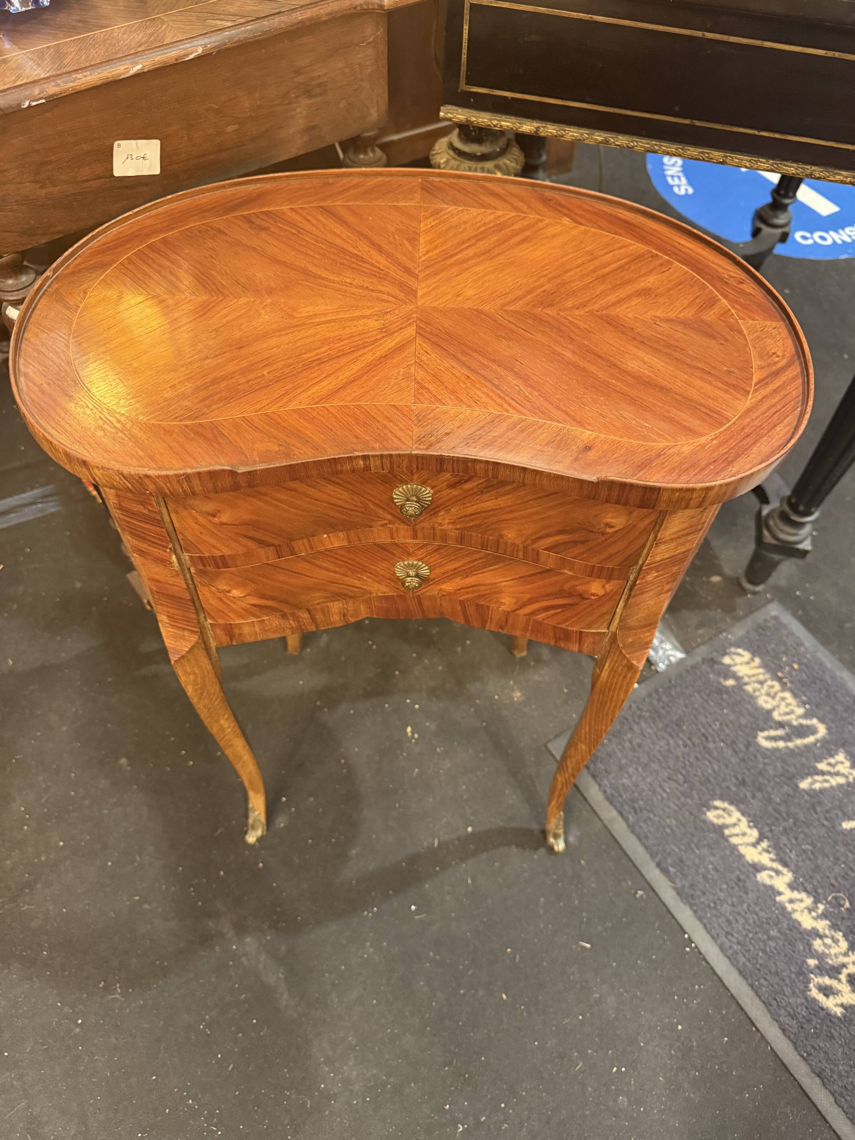 Marquetry Rognon bedside table
