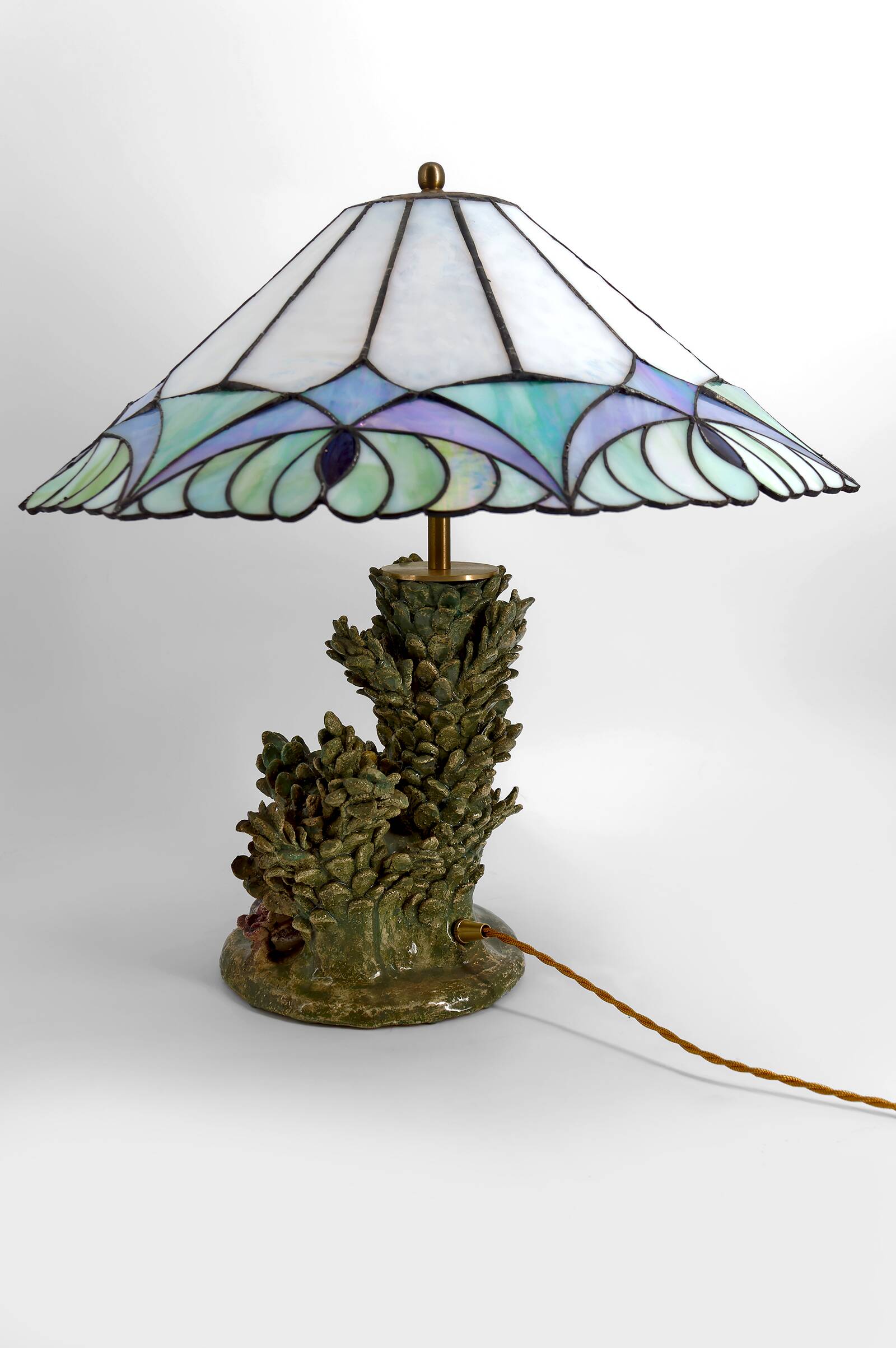 Ceramic lamp, dreamlike childhood – W. Schilder, Germany, c. 1970