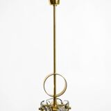 Beautiful 1960s J.T. Kalmar Franken heavy Murano glass floral ceiling lamp