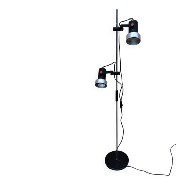 Vintage 2-spot floor lamp from the 70s, produced by Miwi