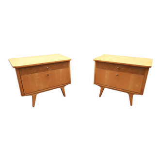 Pair of vintage bedside tables