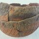 Spherical terracotta two-tone degreasing limestone XXth Africa