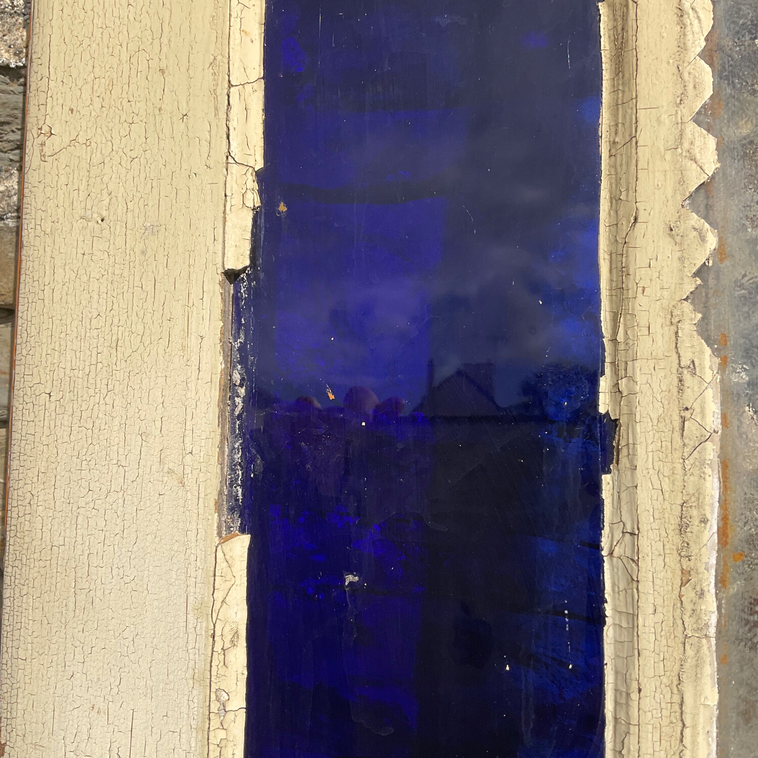 Old glass door L 92 x H 205