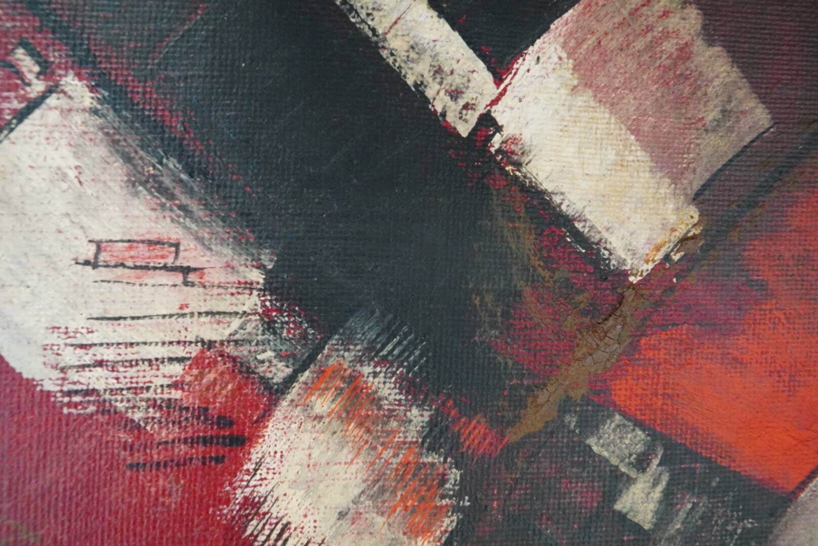 Maurice Boel, Composition Abstraite Rouge 1964