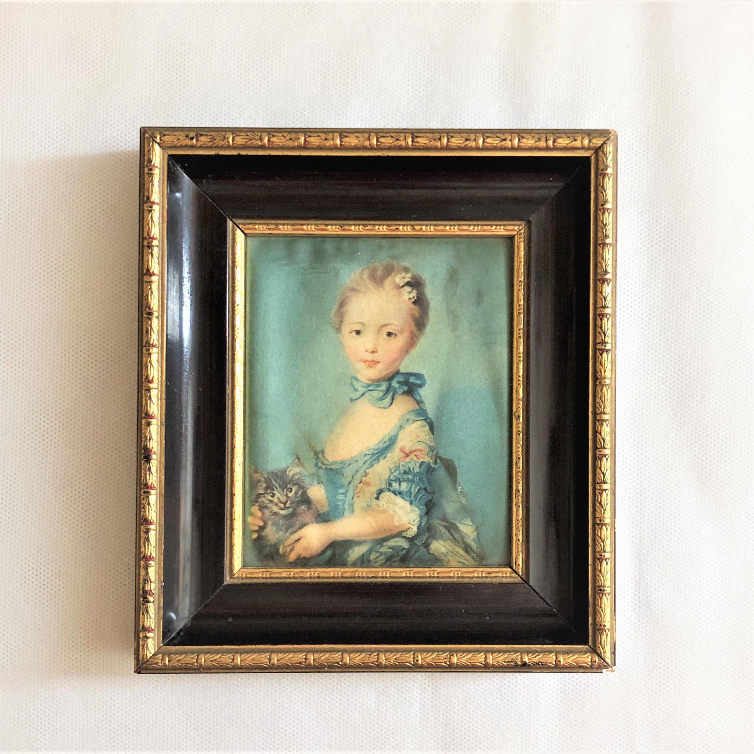 Painting on silk by JB Perronneau