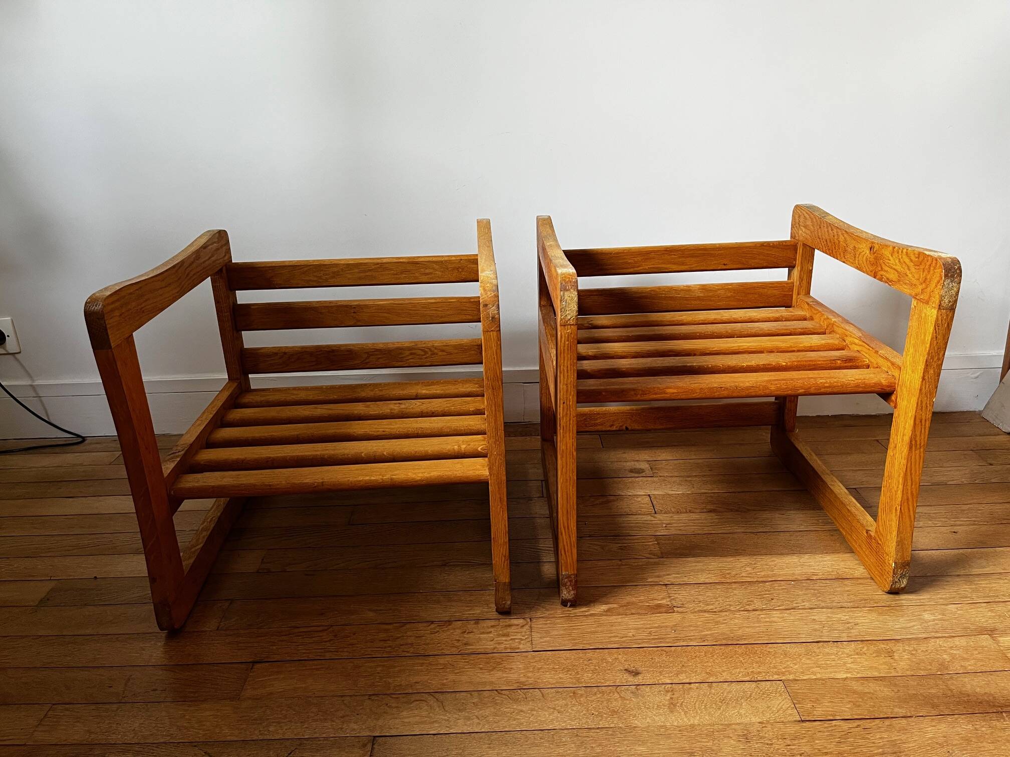 Marcel Gascoin 3-position stool 1950