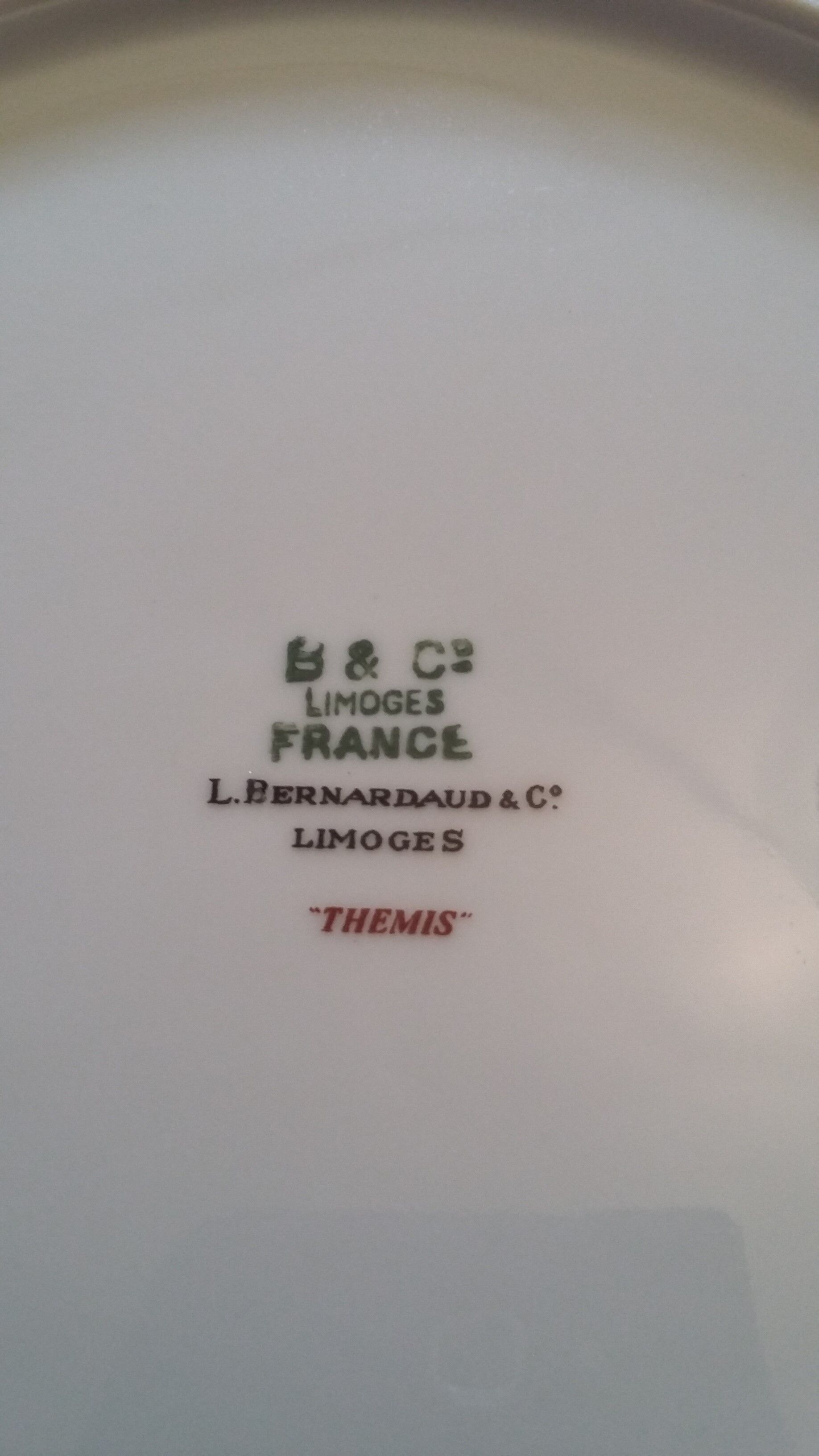 6 Assiettes Bernardaud Limoges