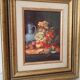 Tableau Petit format peinture à l'huile sur carton nature morte