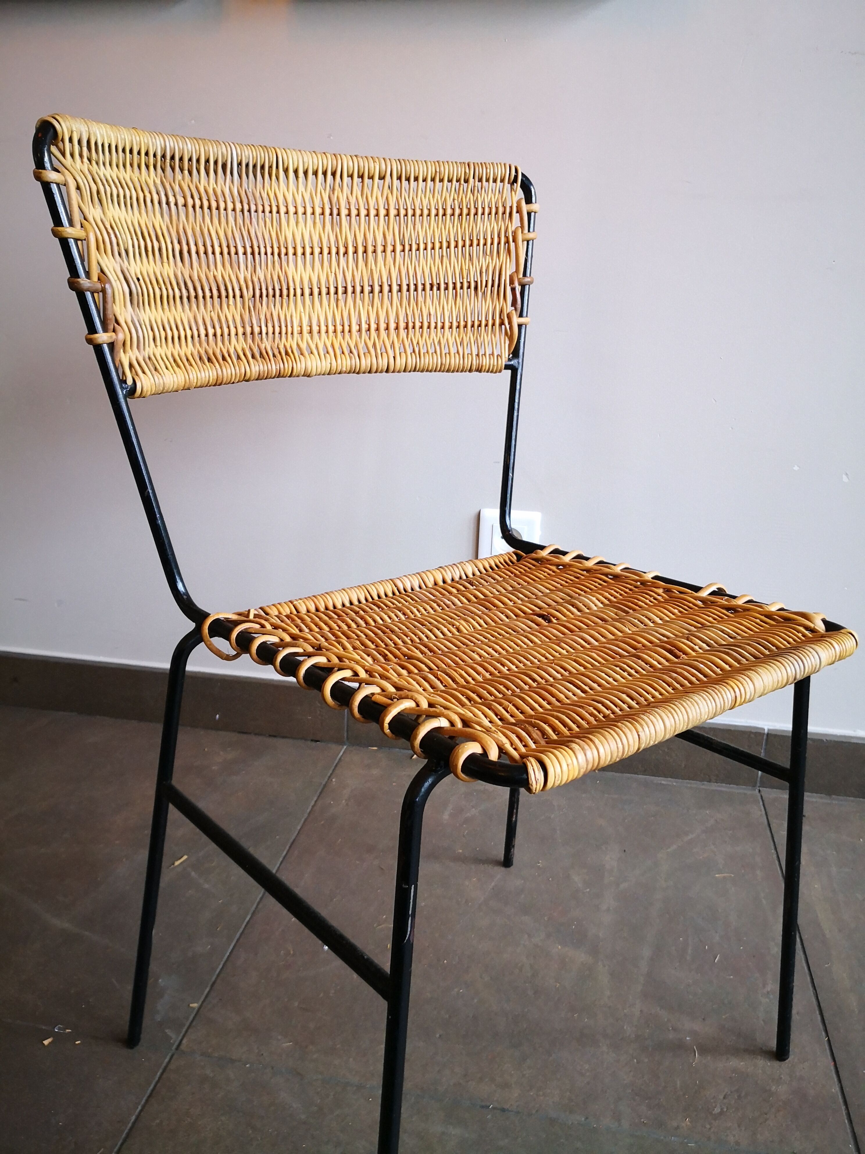 Rattan chair, Germany, 70s