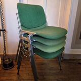 Set of 4 DSC 106 Chairs by Giancarlo Piretti Anonima Castelli, 1965.