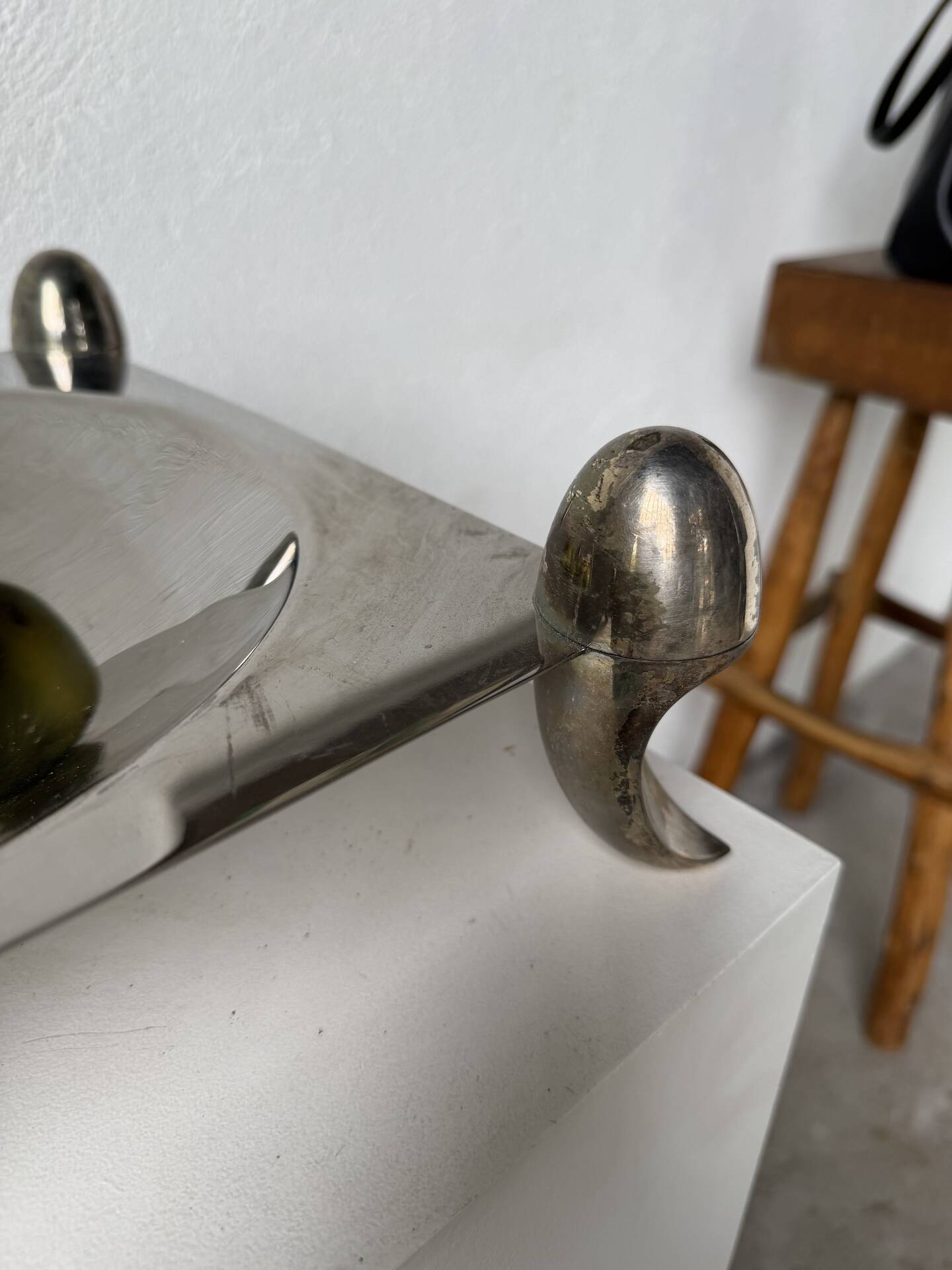 Silver-plated fruit bowl