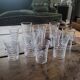 12 verres gravés, années 50-60