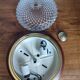 Lot de deux plafonniers en verre et laiton vintage