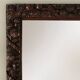 Rare grand miroir ancien en chêne sculpté à la main de style baroque ou rococo, France c