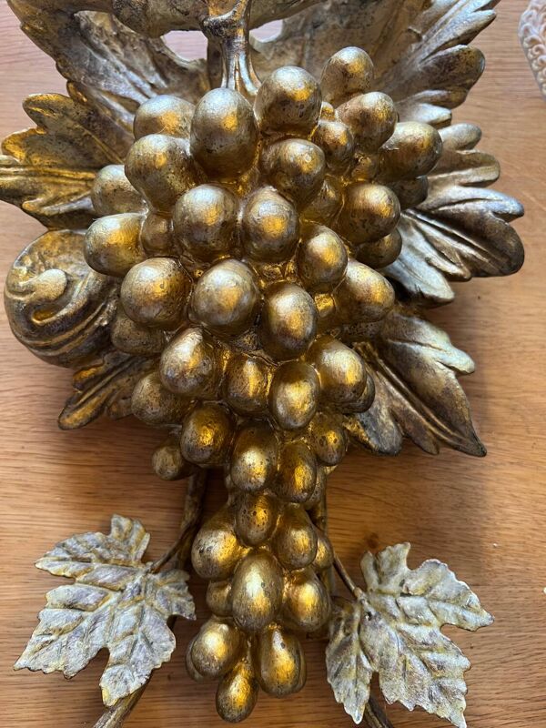 Appliques raisin doré 1970