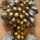Golden grape wall sconces, 1970