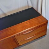 Scandinavian vintage low teak enfilade