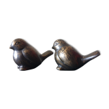 Pair of bronze birds