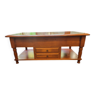 Cocktail coffee table in cherry wood